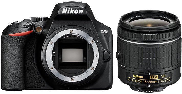 Veidrodinis fotoaparatas Nikon D3500 + AF-P 18-55mm F3.5-5.6 DX VR