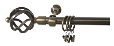 Karnīzes komplekts Futura D19 F512005, 1-rindu, 180cm
