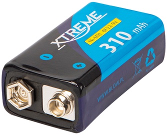 Uzlādējamās baterijas Blow Xtreme 6F22, 310 mAh