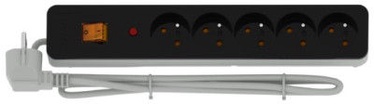 Acar Surge Protector X5 5 Outlet Black/White 1.5m