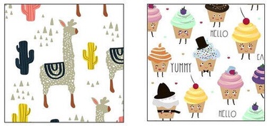 Mondex Molly Magnets Set Ice Cream & Lama 24pcs