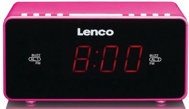 Lenco Stereo Clock Radio CR-510 Pink