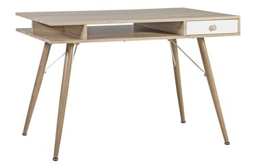 Home4you Crosby Writing Desk Antique Wood/White