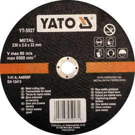 Yato YT-5927 Metal Cutting Disc 230mm