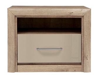 Black Red White Koen 2 Night Stand Oak/Sand