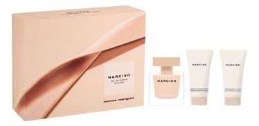 Набор для женщин Narciso Rodriguez Narciso Poudree 50 ml EDP + 50 ml Shower Cream + 50 ml Body Lotion