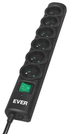 Ever Power Strip 6 Outlet 3m Black