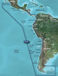 Garmin BlueChart VSA002R South America West Coast