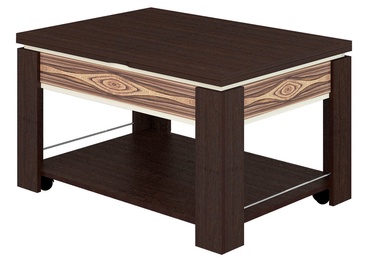 Kafijas galdiņš DaVita Agat 24.11 Wenge, 650 - 900x900x520 - 760 mm