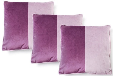 Подушка Mondex Olivia Velvet, фиолетовый, 3 шт., 450x450 мм