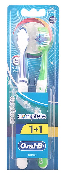 Зубная щетка Oral-b Complete 5 Way Clean Manual Medium 1+1 Toothbrush