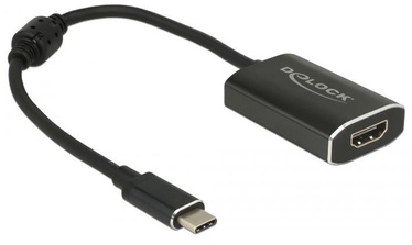 Adapteris Delock HDMI / USB, USB C male, 0.2 m, juoda