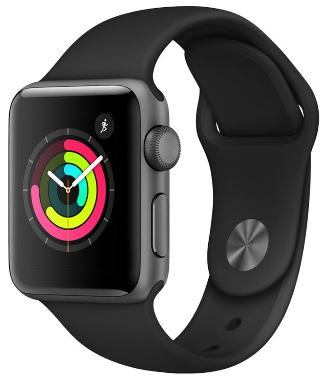 Умные часы Apple Watch Series 3 38mm GPS, черный/серый