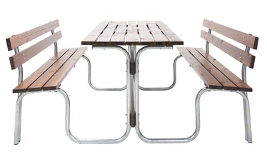Home4you Viru Picnic Table w/ Bench Pine