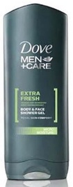 DUŠO ŽELĖ „DOVE EXTRA FRESH“ (VYRAMS; 400 ml)