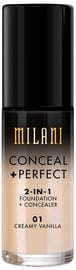 Milani Conceal + Perfect 2in1 Foundation + Concealer 30ml 01