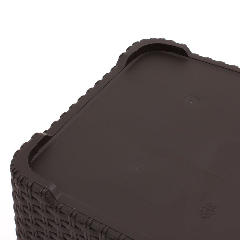Kaanega hoiukarp Curver Style, 43 l, pruun, 50 x 40 x 33 cm