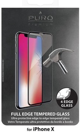 Puro Premium Full Edge Screen Protector For Apple iPhone X Black