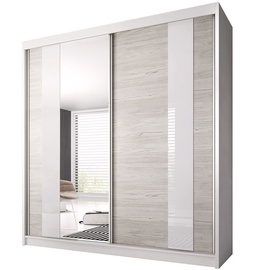 Idzczak Meble Wardrobe Multi 32 223cm White/Sonoma Oak