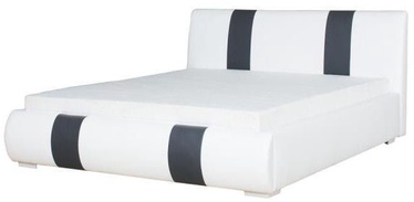 Bodzio Bed Aga 160x200cm White/Graphite