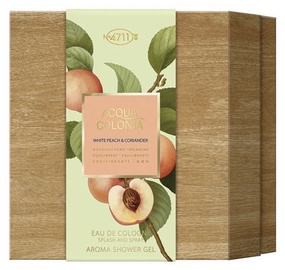 Набор для женщин 4711 Acqua Colonia White Peach & Coriander 2pcs Set 370 ml EDC Unisex