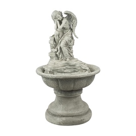 Dekoracija "Dekoratyvinis lauko fontanas", "Angelas" NF29184, 91.2 cm x 63.2 cm x 50.7 cm, pilka