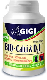 Barības piedevas suņiem GiGi Bio-Calci&D3 90 Tablets