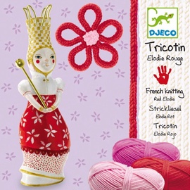 Djeco Wool French Knitting Red Elodie