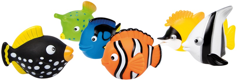 Водная игрушка Lena Fish & Fun 65521, многоцветный, 18 шт.
