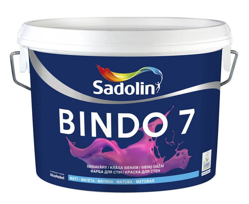 Värv Sadolin Bindo 7, valge, 2.5 l