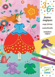 Djeco Magic Felt Tips Colouring Maries Pretty Dress