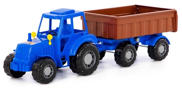 Rotaļu traktors Wader-Polesie Tractor With Trailer, zila