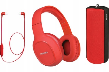 Беспроводные наушники Toshiba HSP-3P19 Triple Pack, красный