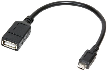 Адаптер Logilink USB B Male To USB A Female With OTG USB 2.0 A female, Micro USB B male, 0.2 м