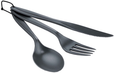 Galda piederumu komplekts GSI Outdoors Ring Cutlery Set Dark Grey