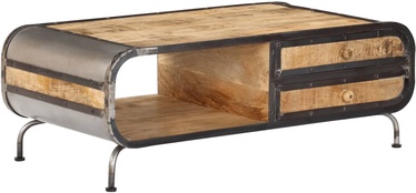 Kafijas galdiņš VLX Solid Mango Wood 247804, brūna, 1000 mm x 500 mm x 350 mm