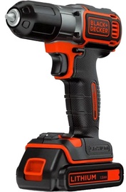 Дрель с батареей Black & Decker ASD18KB-QW, 18 В, 1.5 Ah