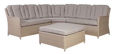 Home4you Pacific Sofa And Pouf Grey
