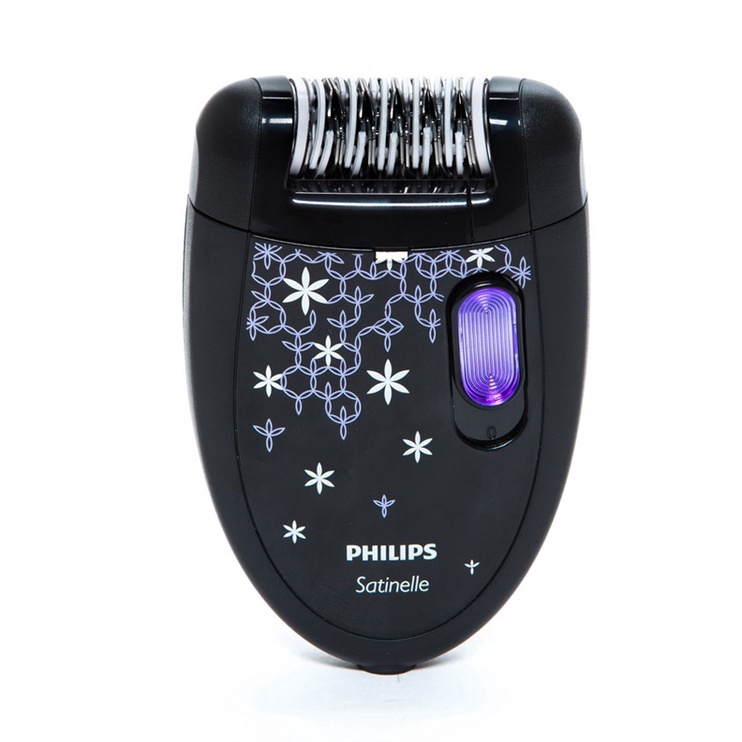 Epiliatorius Philips Satinelle Essential HP6422/01, juoda/įvairių spalvų