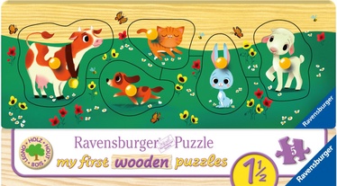 Ravensburger My First Wooden Puzzle Farm Animals 5pcs 032358