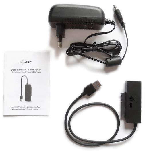 Adapter i-Tec USB 3.0 to SATA USB 3.0 male, SATA 22 pin, 15 m, must