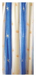 Штора для ванной Gedy Stelle Marine CO112100, синий/желтый, 2000 мм x 1200 мм