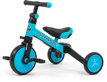 Трехколесный велосипед Milly Mally Optimus Ride On 3in1, синий/черный