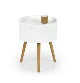 Kafijas galdiņš Halmar Supra White, 380x380x480 mm