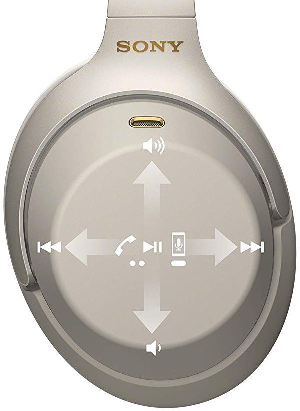 Ausinės Sony WH-1000XM3, sidabro - Senukai.lt