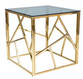 Kavos staliukas Signal Meble Escada B Gold, 550x550x550 mm