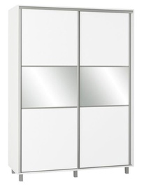 Skapis Bodzio SZP150 White, 150x60x210 cm, with mirror