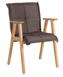 Home4you Chair Razor With Armrests Brown 20867