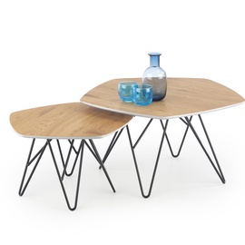 Kohvilaud Halmar Zero Golden Oak/Black, 560 - 750x560x360 - 410 mm