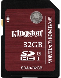 Kingston 32GB SDHC UHS-I U3 Class 3
